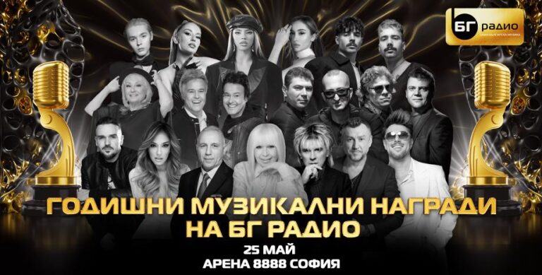 На 15 април обявяват номинациите за Годишните Музикални Награди на БГ Радио 2025